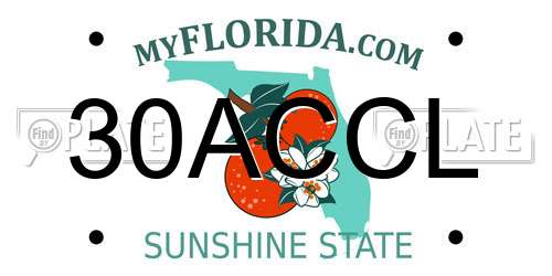 30ACCL Florida License Plate