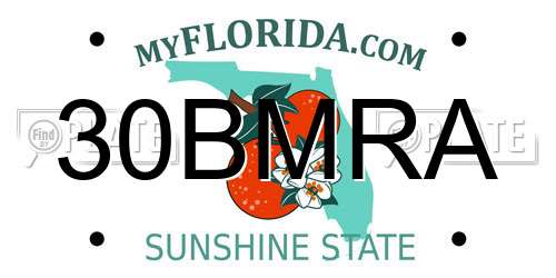30BMRA Florida License Plate