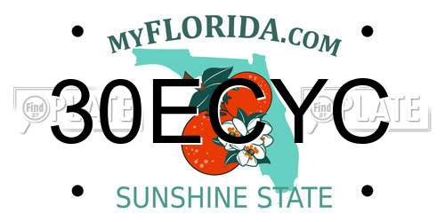30ECYC Florida License Plate