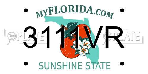 3111VR Florida License Plate