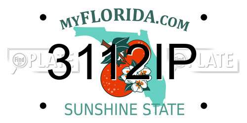 3112IP Florida License Plate