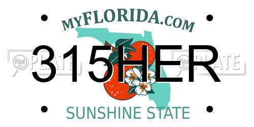 315HER Florida License Plate