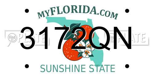 3172QN Florida License Plate