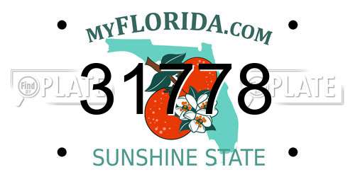 31778 Florida License Plate