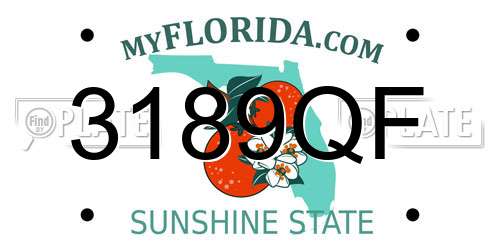 3189QF Florida License Plate