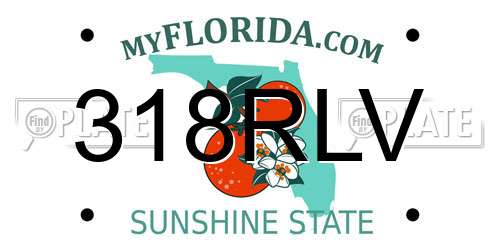 318RLV Florida License Plate
