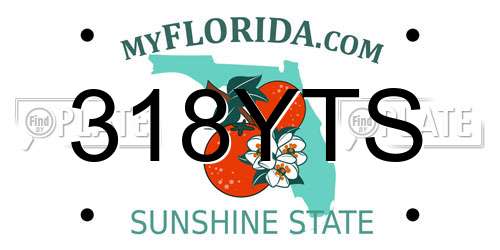 318YTS Florida License Plate
