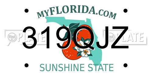 319QJZ Florida License Plate