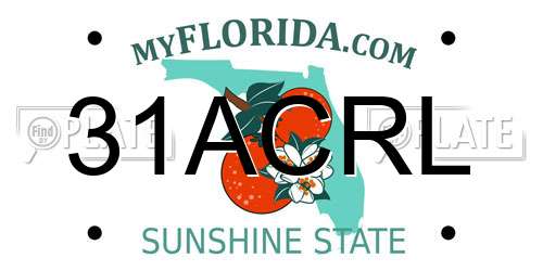 31ACRL Florida License Plate