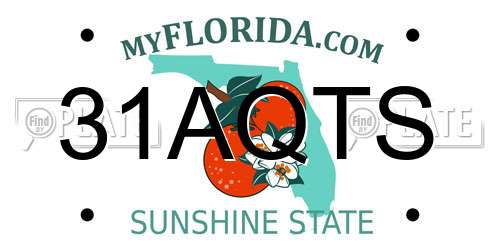 31AQTS Florida License Plate