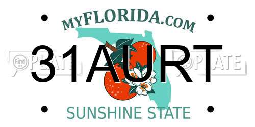 31AURT Florida License Plate