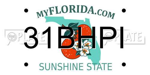 31BHPI Florida License Plate