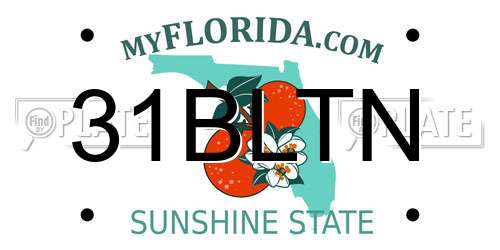 31BLTN Florida License Plate