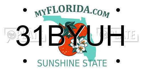 31BYUH Florida License Plate