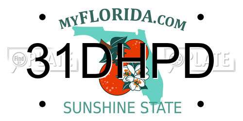 31DHPD Florida License Plate