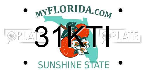 31KTI Florida License Plate
