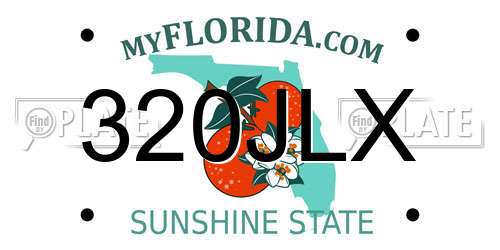 320JLX Florida License Plate
