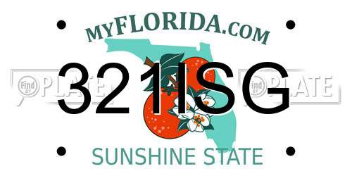 321ISG Florida License Plate