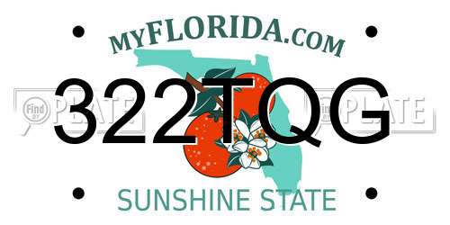 322TQG Florida License Plate