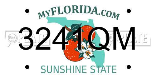 3241QM Florida License Plate