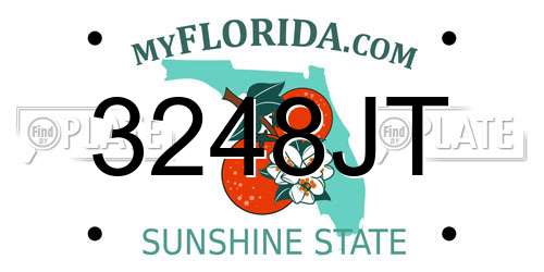 3248JT Florida License Plate
