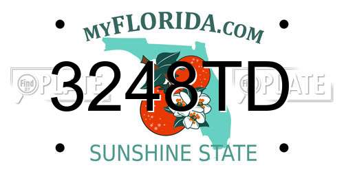 3248TD Florida License Plate
