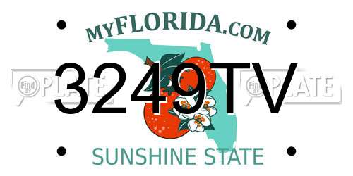 3249TV Florida License Plate