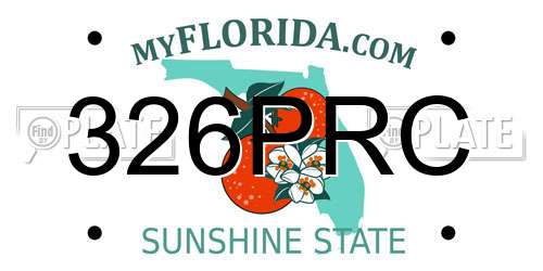326PRC Florida License Plate