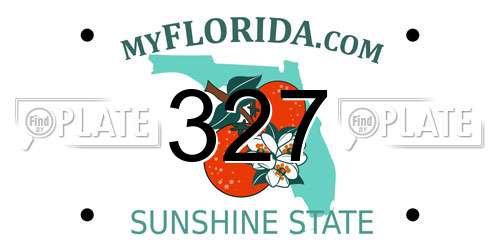 327 Florida License Plate