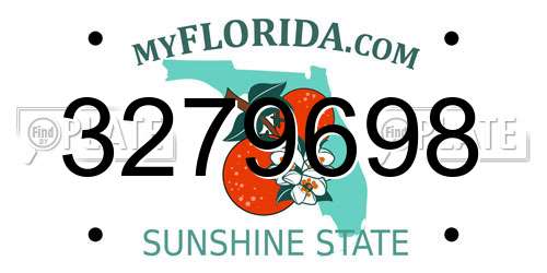 3279698 Florida License Plate