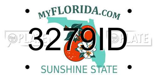3279ID Florida License Plate