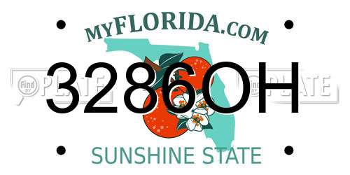 3286OH Florida License Plate