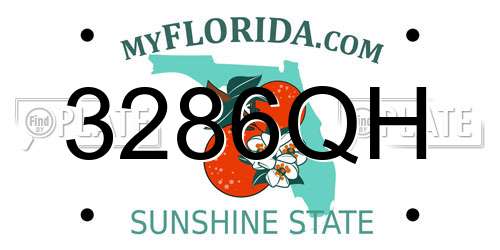 3286QH Florida License Plate