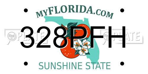 328PFH Florida License Plate