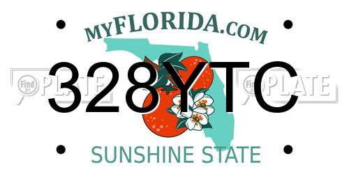 328YTC Florida License Plate