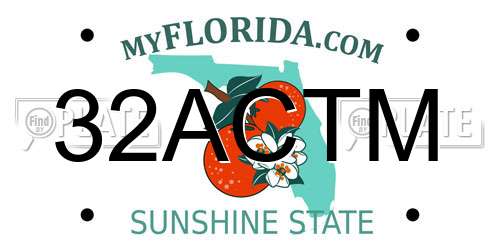 32ACTM Florida License Plate
