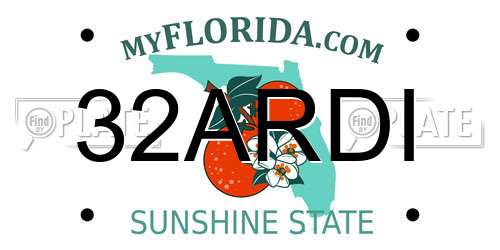 32ARDI Florida License Plate