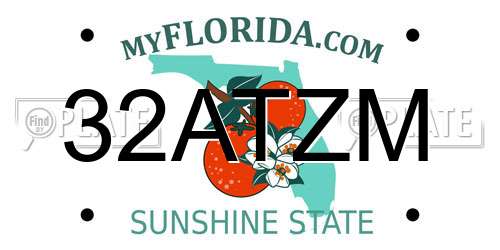 32ATZM Florida License Plate