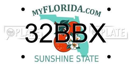 32BBX Florida License Plate