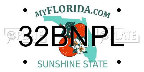 32BNPL Florida License Plate