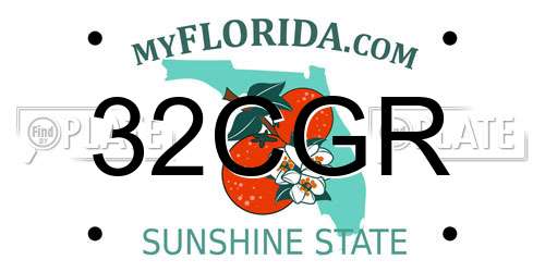 32CGR Florida License Plate