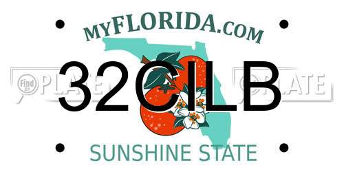 32CILB Florida License Plate