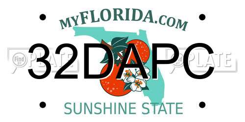 32DAPC Florida License Plate