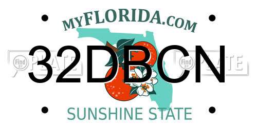 32DBCN Florida License Plate