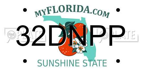 32DNPP Florida License Plate