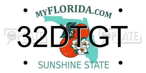 32DTGT Florida License Plate