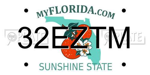32EZTM Florida License Plate