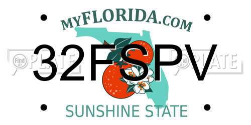 32FSPV Florida License Plate