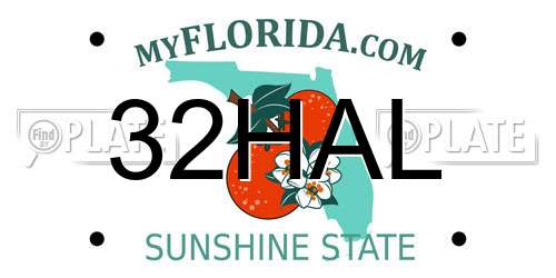 32HAL Florida License Plate