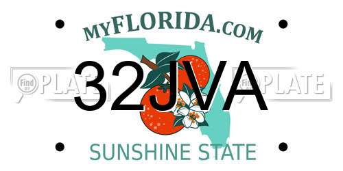 32JVA Florida License Plate